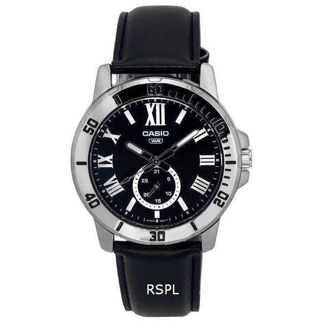 Casio Analog Black Dial Quartz MTP-VD200L-1B MTPVD200L-1B Men's Watch