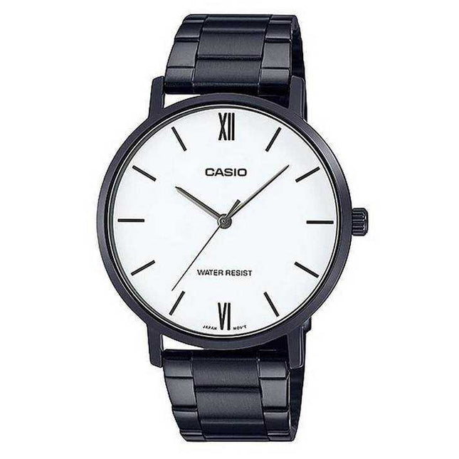 Casio White Dial Stainless Steel Analog MTP-VT01B-7B MTPVT01B-7 Mens Watch