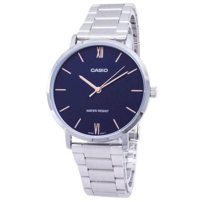 Casio Quartz MTP-VT01D-2B MTPVT01D-2B Analog Men's Watch
