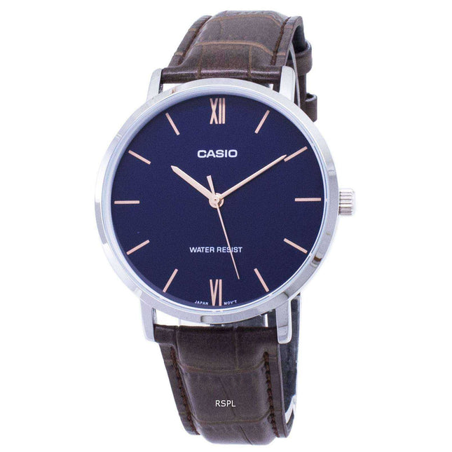 Casio Quartz MTP-VT01L-2B MTPVT01L-2B Analog Men's Watch