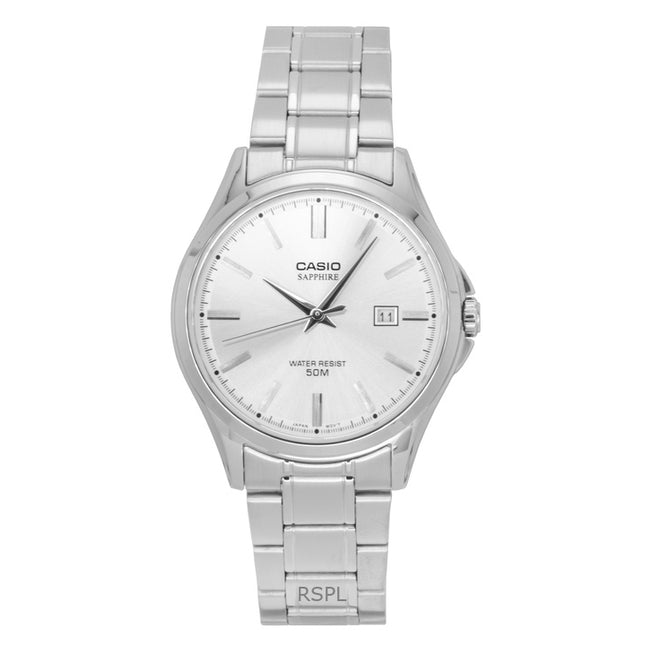 Casio Standard Analog Stainless Steel Silver Dial Quartz MTS-115D-7AV Men's Watch