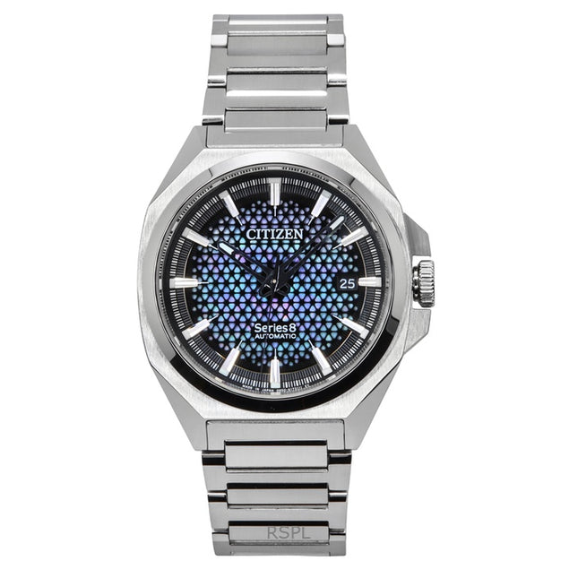 Citizen Series 8 Stainless Steel Blue And Black Dial Automatic NA1010-84X 100M Men's Watch