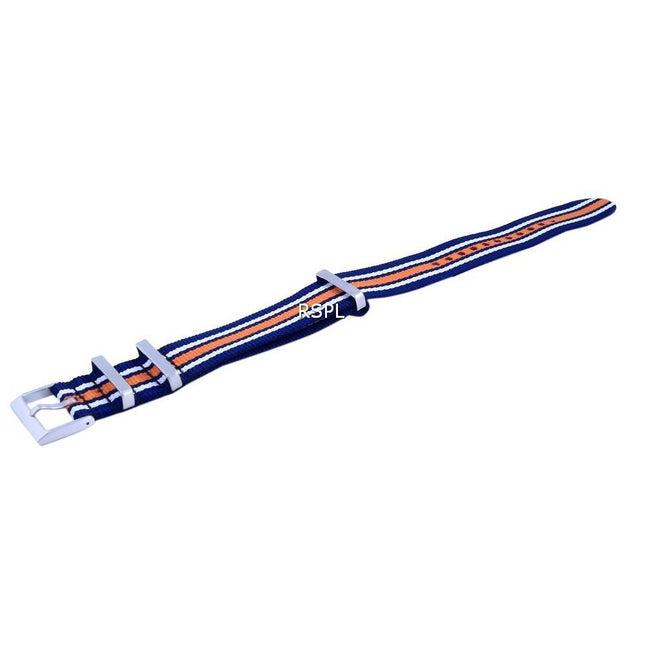 Ratio NATO35 Blue And Orange Polyester 22mm Watch Strap