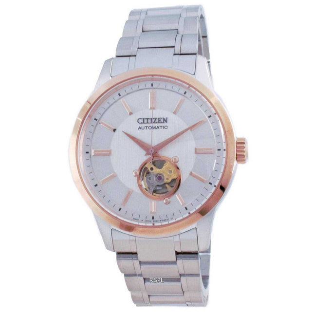 Citizen Mechanical Open Heart Stainless Steel NB4024-95A 100M Mens Watch