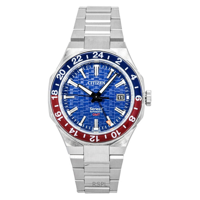 Citizen Series 8 880 GMT Stainless Steel Blue Dial Automatic NB6030-59L 100M Men's Watch
