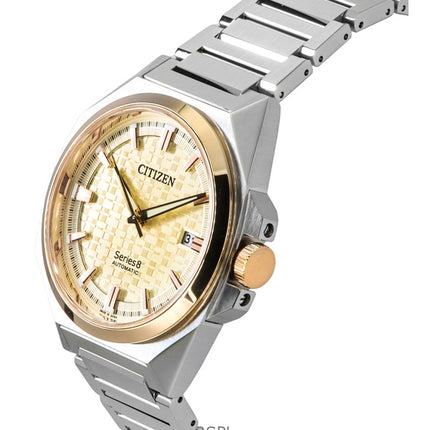 Citizen Series 8 831 Stainless Steel champagne Dial Automatic NB6059-57P 100M Men's Watch