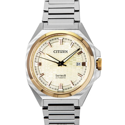 Citizen Series 8 831 Stainless Steel champagne Dial Automatic NB6059-57P 100M Men's Watch
