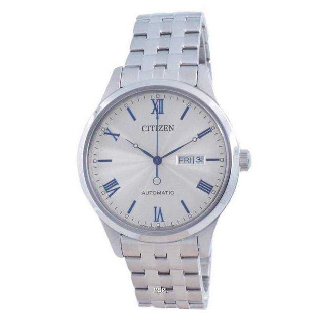 Citizen Mechanical White Dial Stainless Steel NH7501-85A Mens Watch
