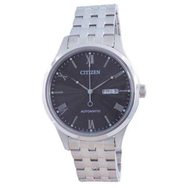 Citizen Mechanical Black Dial Stainless Steel NH7501-85H Mens Watch