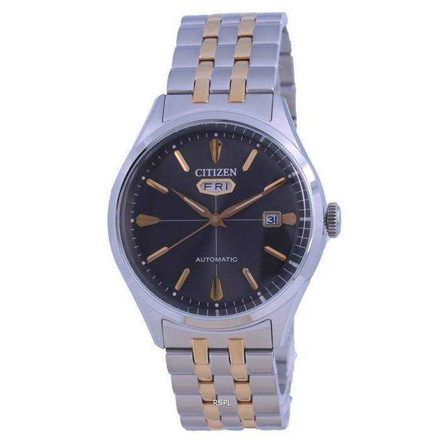 Citizen C7 Black Dial Stainless Steel Automatic NH8394-70H Mens Watch