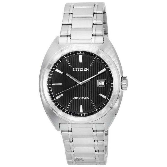 Citizen Classic Stainless Steel Black Dial Automatic NJ0100-71E 100M Men's Watch
