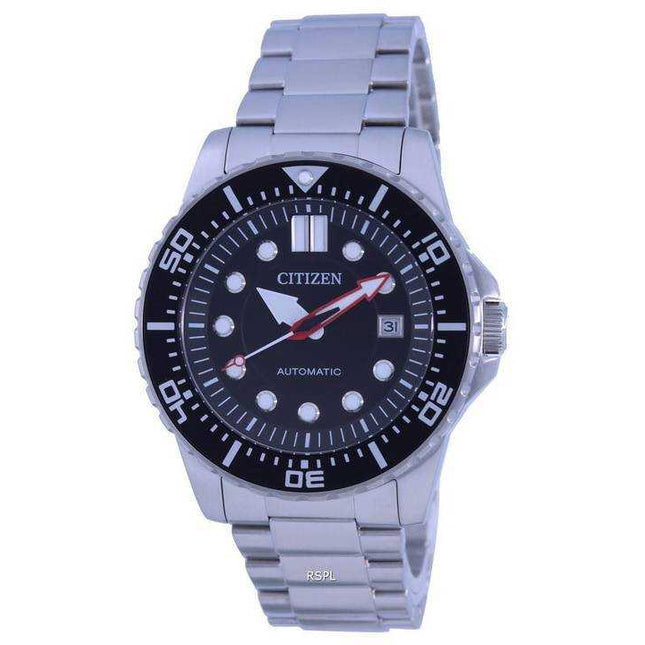 Citizen Black Dial Stainless Steel Automatic NJ0120-81E 100M Men's Watch