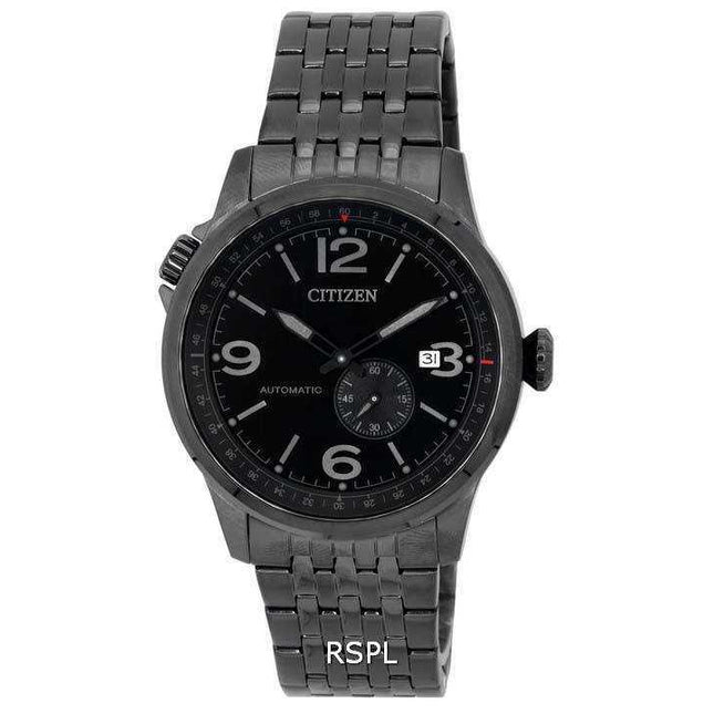 Citizen Future Force Stainless Steel Black Dial Automatic NJ0147-85E 100M Men's Watch
