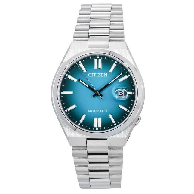 Citizen Tsuyosa Stainless Steel Turquoise Dial Automatic NJ0151-88X Mens Watch