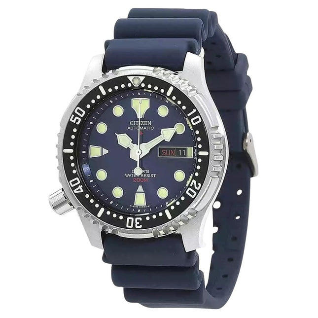 Citizen Promaster Rubber Strap Blue Dial Automatic Diver's NY0040-17L 200M Men's Watch