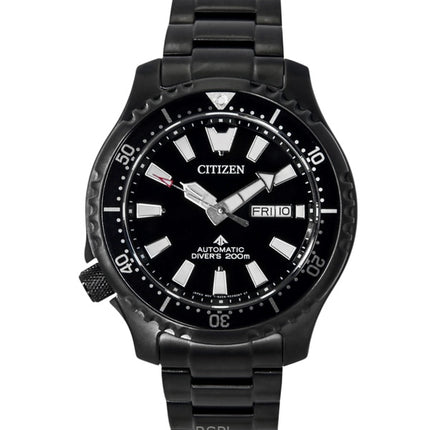 Citizen Promaster Stainless Steel Black Dial Automatic Diver's NY0135-80E 200M Men's Watch