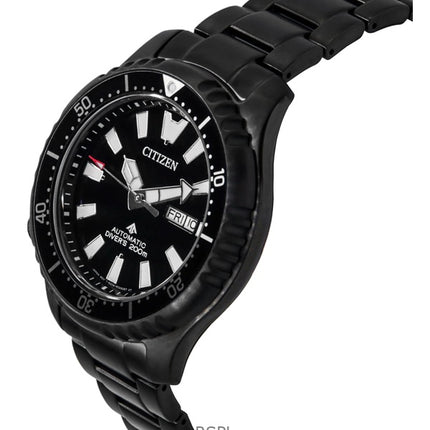Citizen Promaster Stainless Steel Black Dial Automatic Diver's NY0135-80E 200M Men's Watch