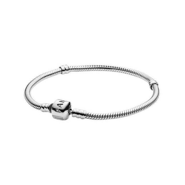 Pandora Moments Snake Link Sterling Silver Bracelet 590702HV-20 For Women