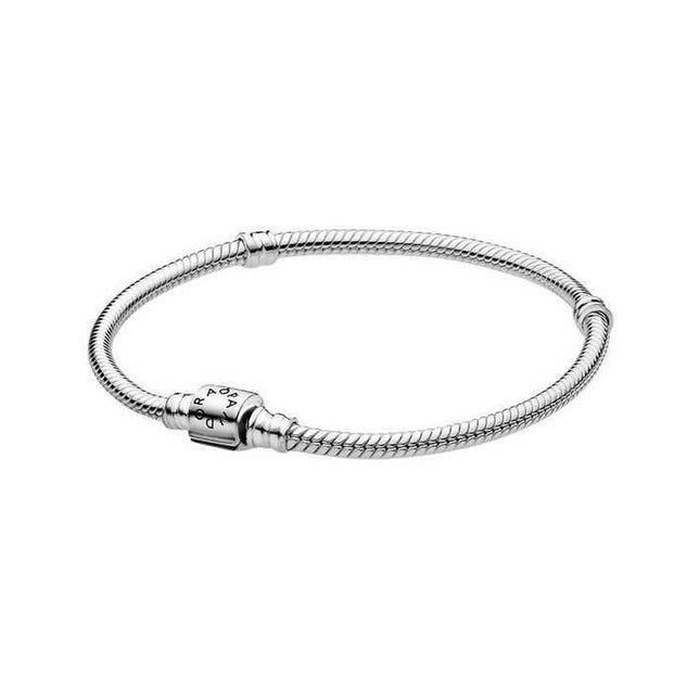 Pandora Moments Barrel Clasp Snake Chain Bracelet 598816C00-20 For Women