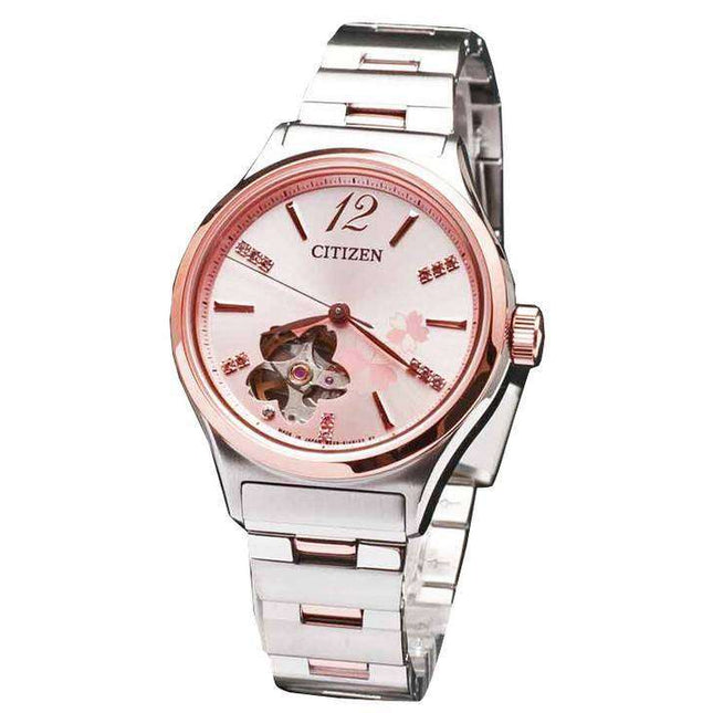 Citizen Automatic SAKURA Limited Edition Swarovski Crystals PC1006-50X Womens Watch