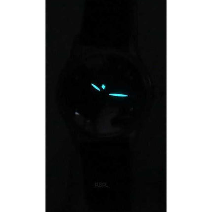 Citizen Luna Leather Strap Blue Mother of Pearl Open Heart Dial Automatic PR1041-18N Womens Watch