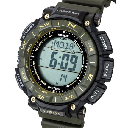 Casio Pro Trek Digital Bio-Based Resin Strap Solar PRG-340ANS-3 100M Men's Watch