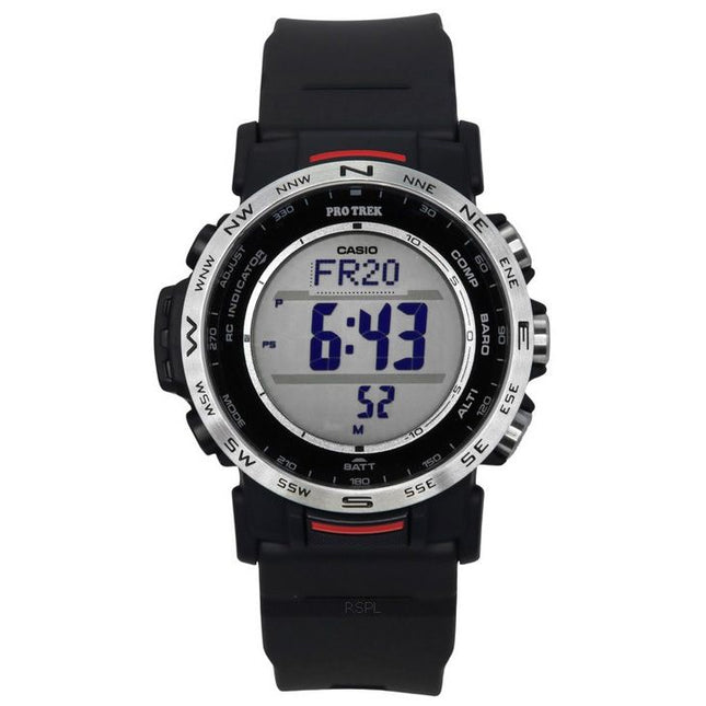 Casio Pro Trek Climber Line Digital Bio Based Resin Strap Tough Solar PRW-35-1A 100M Mens Watch