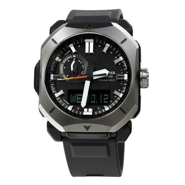 Casio ProTrek Analog Digital Black Bio Based Resin Grey Dial Tough Solar PRW-6900Y-1 100M Men's Watch