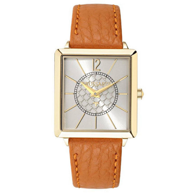 Trussardi T-Princess Silver Dial Leather Strap Quartz R2451119505 Women's Watch