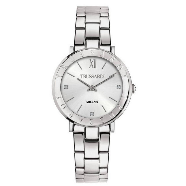 Trussardi T-Vision Crystal Accents Stainless Steel Quartz R2453115508 Women's Watch