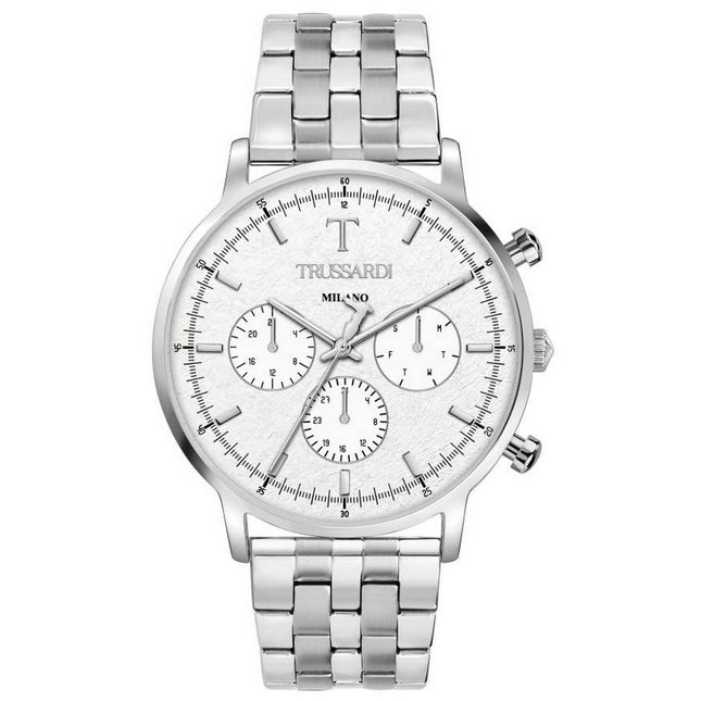 Trussardi T-Gentleman Silver Dial Stainless Steel Quartz R2453135005 Men's Watch
