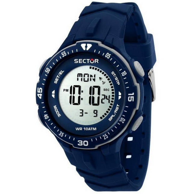 Sector EX-26 Digital Silicon Strap Quartz R3251280002 100M Men's Watch