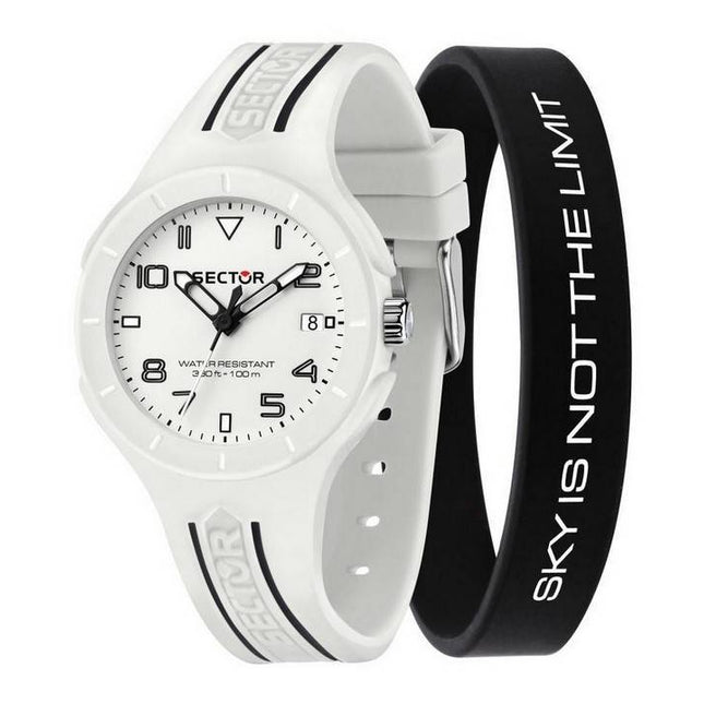 Sector Speed White Matt Dial Silicon Strap Quartz R3251514024 100M Women's Watch