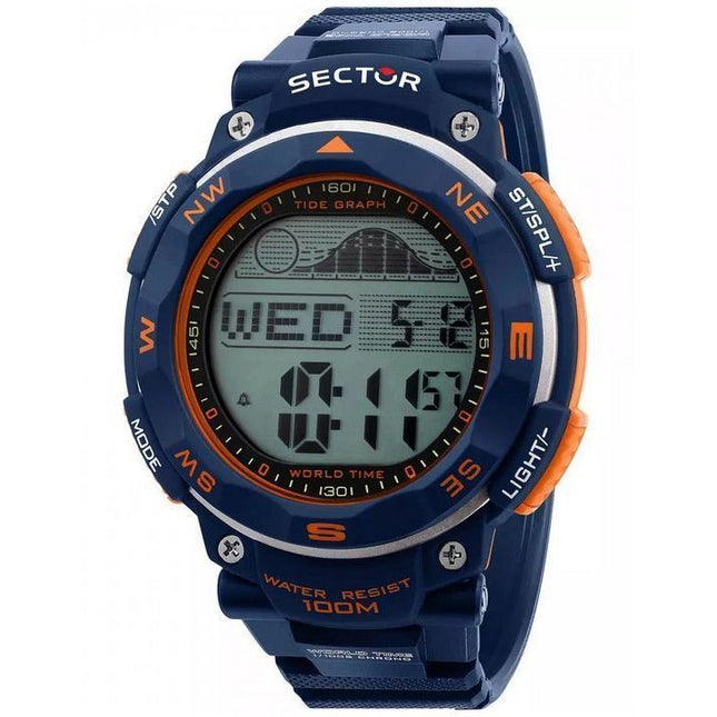 Sector EX-35 Digital Black Dial Quartz R3251534001 100M Mens Watch