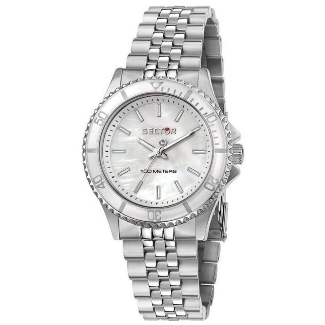 Sector 230 Just Time Stainless Steel Mother Of Pearl Dial Quartz R3253161527 100M Womens Watch