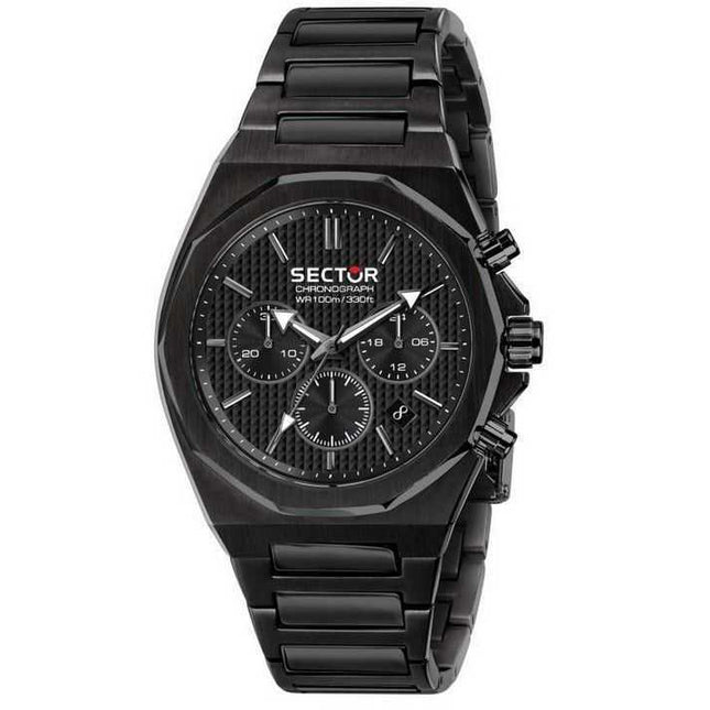 Sector 960 Chronograph Black Dial Stainless Steel Quartz R3273628001 100M Men's Watch