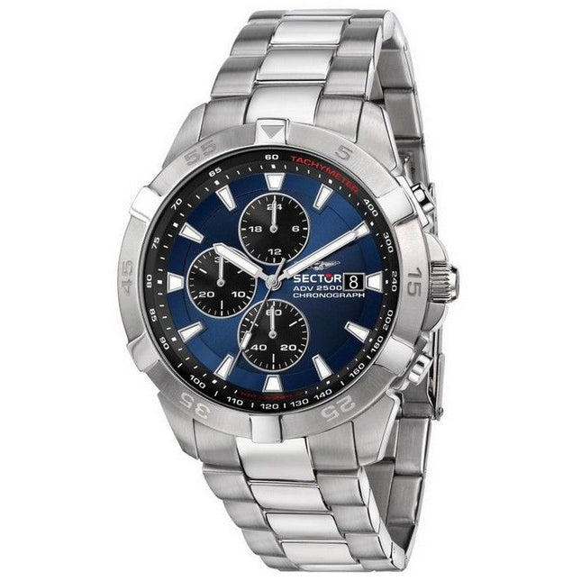 Sector ADV2500 Chronograph Blue Dial Stainless Steel Quartz R3273643004 100M Men's Watch