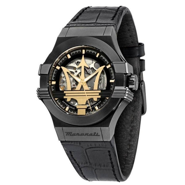 Maserati Potenza Skeleton Dial Automatic R8821108036 100M Men's Watch