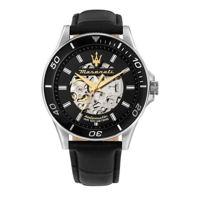 Maserati Sfida 2024 Year Of The Dragon Limited Edition Black Skeleton Dial Automatic R8821140003 100M Mens Watch