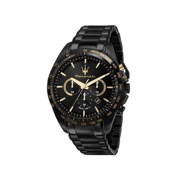 Maserati Traguardo Limited Edition Chronograph Stainless Steel Black Dial Quartz R8873612051 100M Men's Watch
