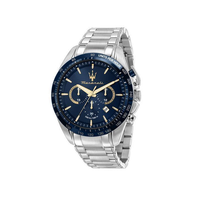 Maserati Traguardo Limited Edition Chronograph Stainless Steel Blue Dial Quartz R8873612052 100M Men's Watch