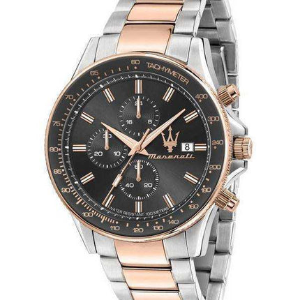 Maserati Sfida Chronograph Brown Dial Quartz R8873640014 100M Men's Watch