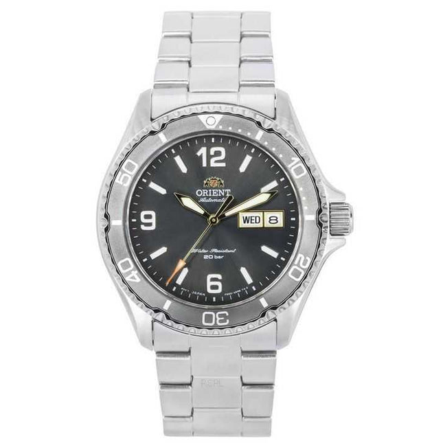 Orient Sports Kamasu Mako III Stainless Steel Grey Dial Automatic Divers RA-AA0819N19B 200M Mens Watch