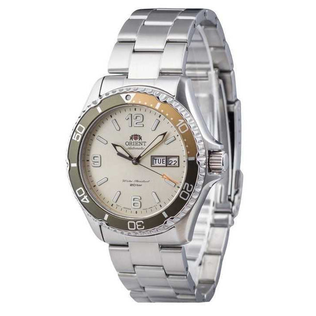 Orient Mako III Kamasu Stainless Steel Silver Dial Automatic Diver's RA-AA0821S19B 200M Men's Watch