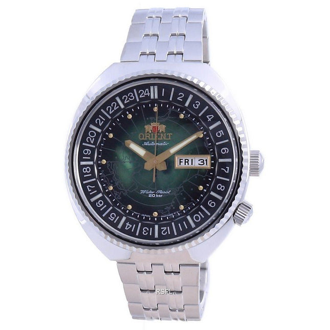 Orient World Map Revival Stainless Steel Automatic Diver's RA-AA0E02E19B RA-AA0E02E39B 200M Men's Watch