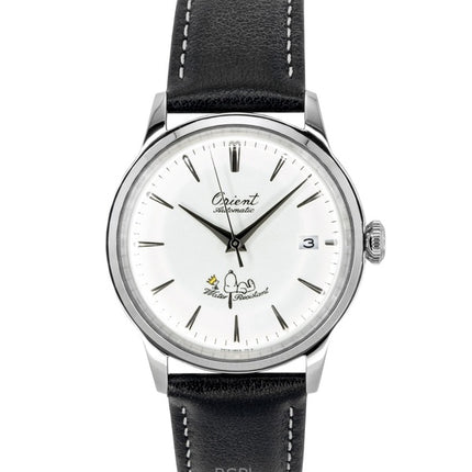 Orient Bambino Peanuts 75th Anniversary Limited Edition Leather Strap White Dial Automatic RA-AC0M16S Men's Watch