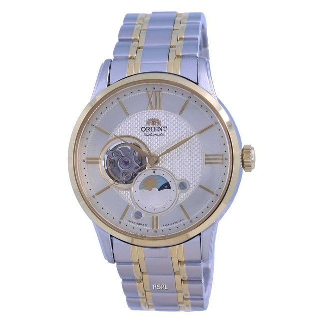 Orient Classic Sun & Moon Open Heart Automatic RA-AS0007S10B Men's Watch