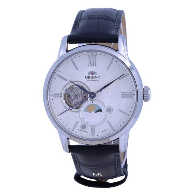 Orient Classic Sun And Moon Open Heart Automatic RA-AS0011S10B RA-AS0011S30B Men's Watch