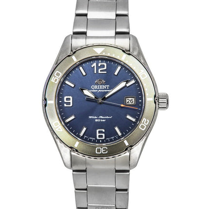 Orient Mako III Stainless Steel Blue Dial Solar Diver's RA-WJ0002L 200M Men's Watch