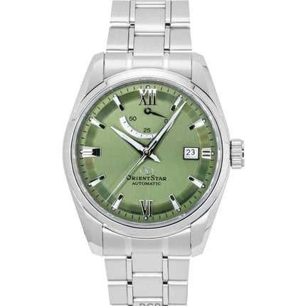 Orient Star Contemporary Stainless Steel Green Dial Automatic RE-AU0107E 100M Men's Watch